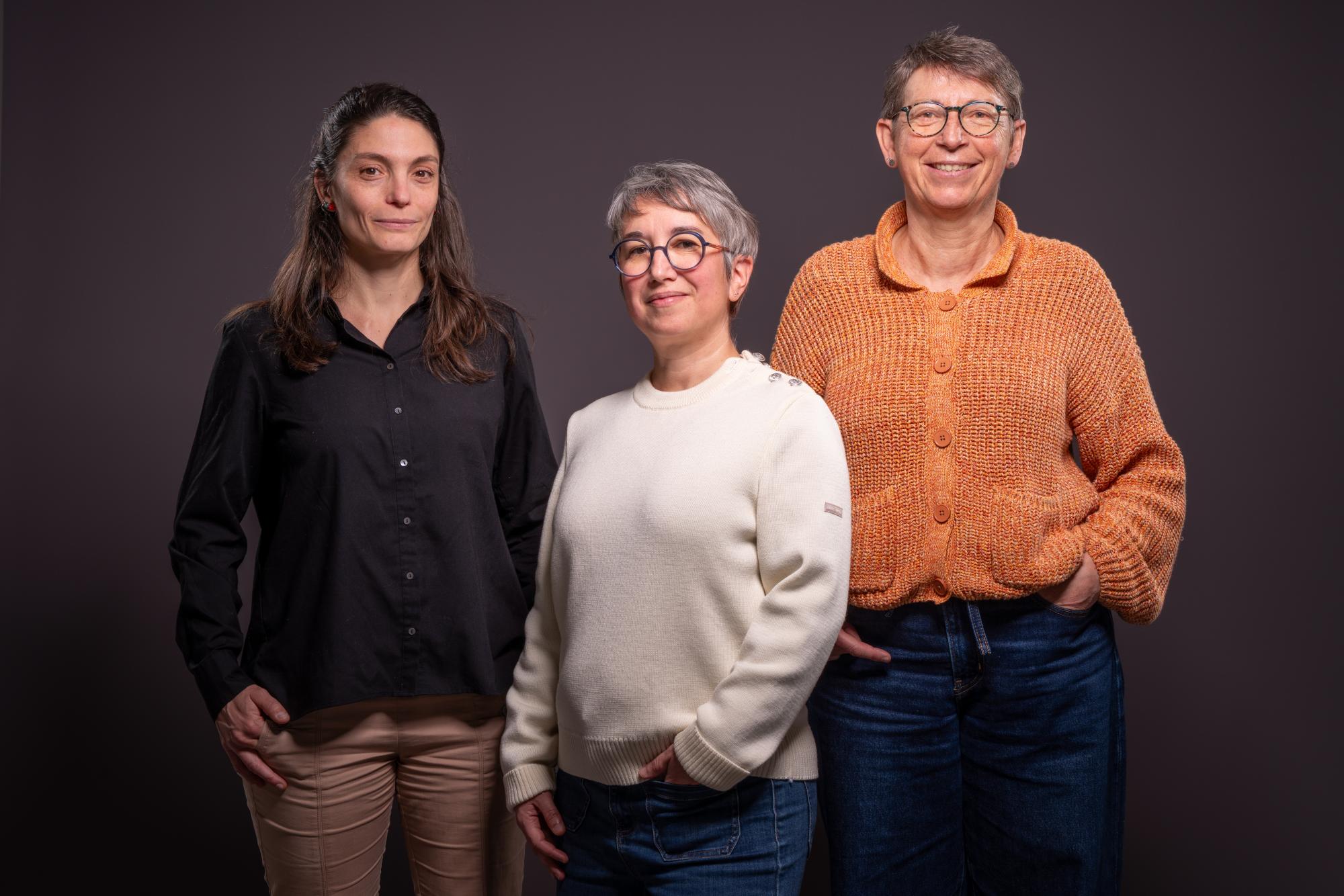 Les trois chercheuses de l'UCA qui ont contribu�� �� l'��laboration d'une feuille de route internationale commune sur les plantes comme syst��mes de support de vie dans l'espace